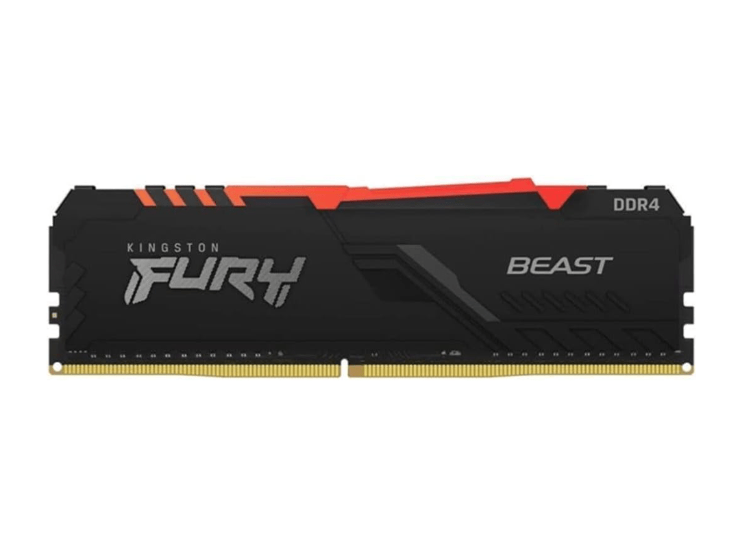 Kingston FURY Beast RGB 8GB 3600MHz DDR4 CL17 Desktop Memory in Qatar Kingston FURY Beast RGB 8GB 3600MHz DDR4 CL17 Desktop Memory in Qatar